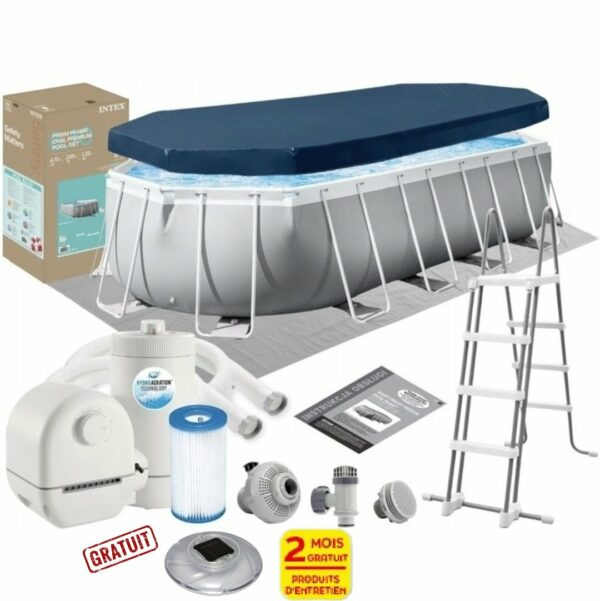 Piscine Prism Intex Frame 26798NP ovale 6.10x3.05x1.22m