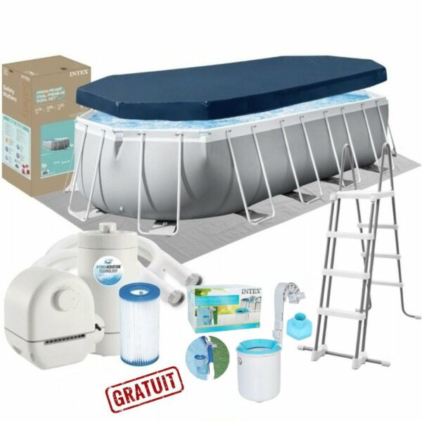 Piscine Prism Intex Frame 26798NP ovale 6.10x3.05x1.22m