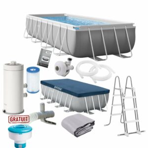 Piscine Prism Intex Frame rectangulaire 4.88x2.44x1.07m 26792NP