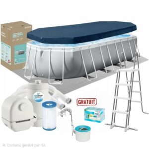 Piscine Prism Intex Frame 26798NP ovale 6.10x3.05x1.22m
