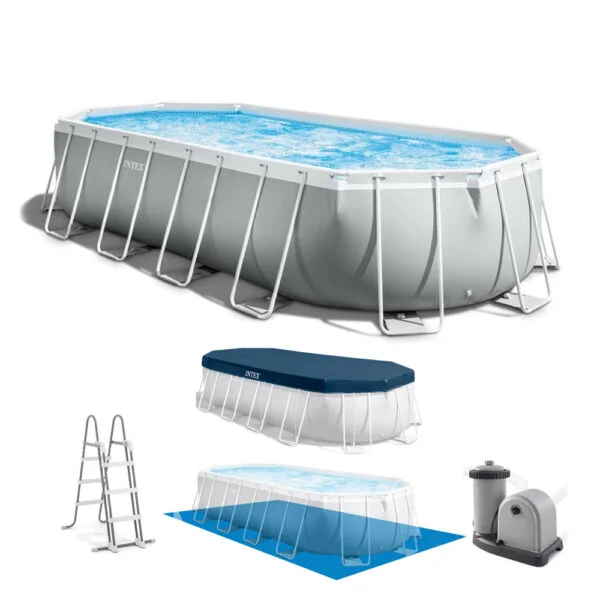 Piscine Prism Intex Frame 26798NP ovale 6.10x3.05x1.22m