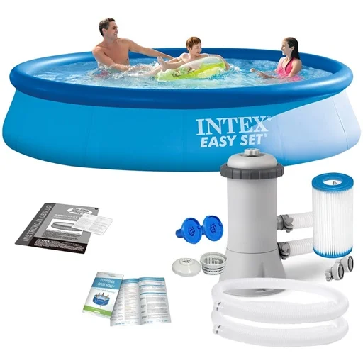 PISCINE EASY SET + POMPE FILTRATION 3,66 X 0,76 M INTEX 28132NP