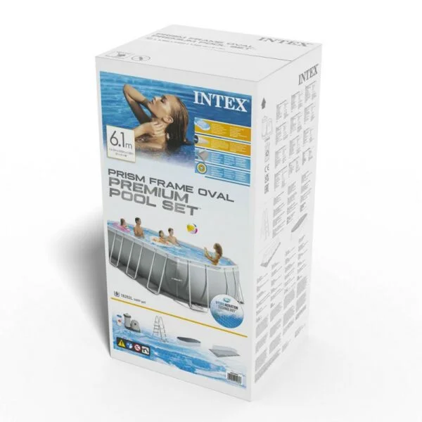 Piscine Prism Frame ovale 6.10 x 3.05 x 1.22 m Intex 26798NP