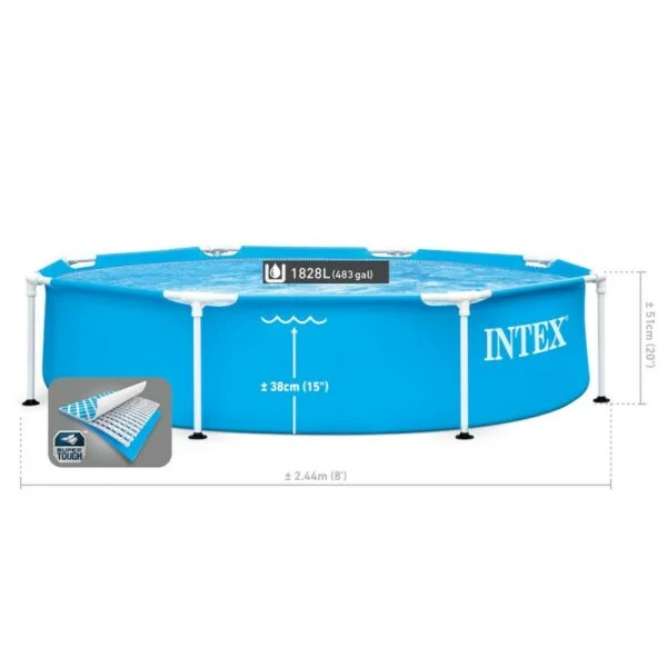 Piscine Metal Frame Intex ronde 2,44x0,51m 28205NP – Image 5