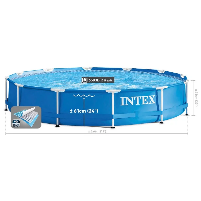 Piscine Metal Frame Intex ronde 3,66x0,76m 28212NP – Image 5