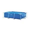 Piscine Metal rectangulaire 2,60 x 1,60 x 0,65 m + pompe + couverture Intex 28271