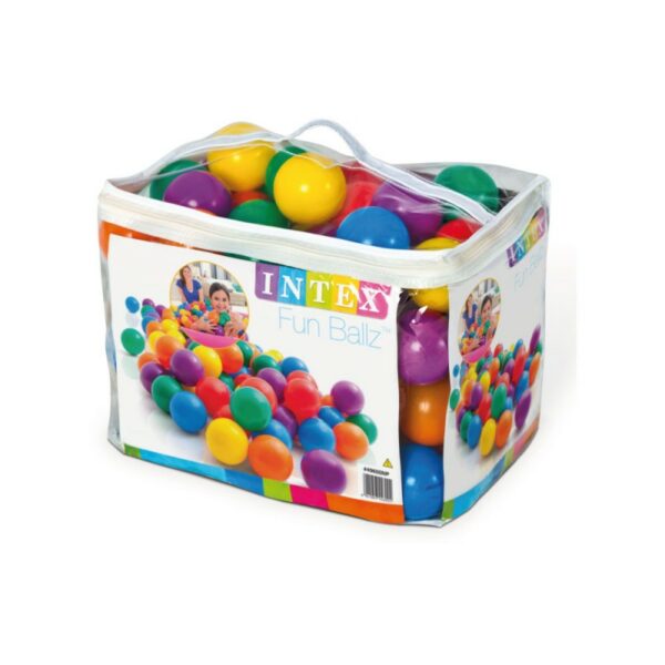 Sac de 100 balles multicolores Ø 8 cm Intex 49600NP