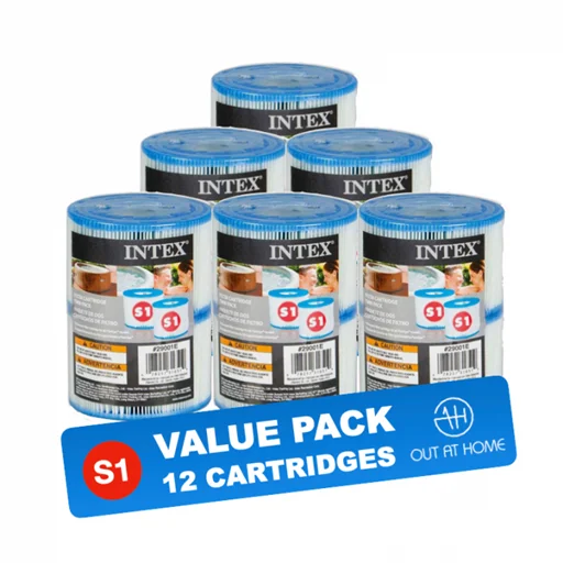 Lot de 12 cartouches de filtration spa gonflable