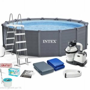 Piscine Graphite 4,78 x 1,24m Intex 26384GS