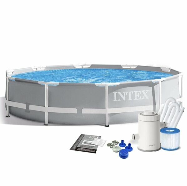 Piscine Prism Frame ronde 3.05 x 0.76m + pompe de filtration Intex 26702NP – Image 2