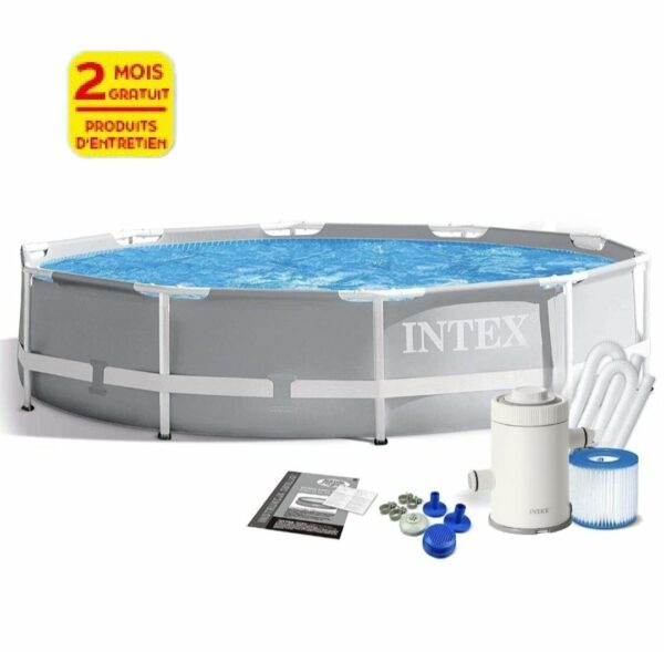 Piscine Prism Frame ronde 3.05 x 0.76m + pompe de filtration Intex 26702NP