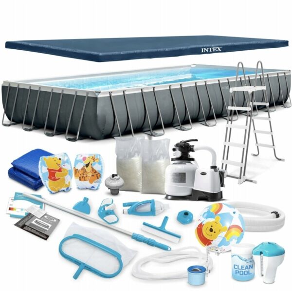 Piscine Intex rectangulaire Tubulaire Ultra XTR 9.75x4.8x1.32m INTEX 26374GN