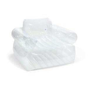 Fauteuil transparent Jelly Intex