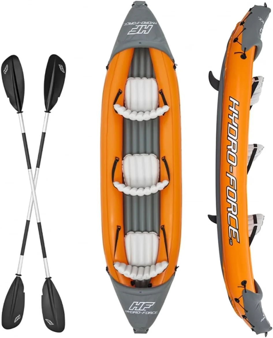 Canoë Kayak Gonflable 3 Personnes Lite Rapid x3 Hydro-Force Bestway 65132 – Image 2