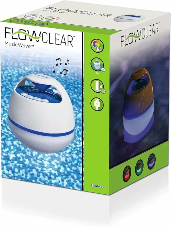 Bestway 58700 Flowclear enceinte Bluetooth à led Flottante musicwave – Image 6