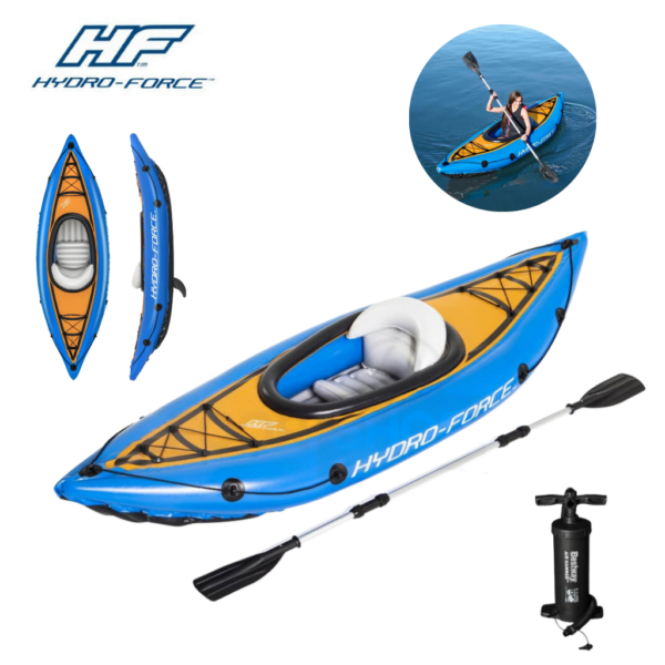 Bestway 65115 Hydro-Force Cove Champion Kayak Gonflable 275 x 81cm