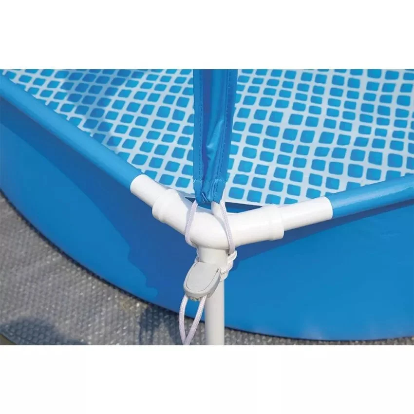 Piscine Ronde Avec Parasol Canopy Metal Frame 183 x 38 cm Intex 28209 – Image 7