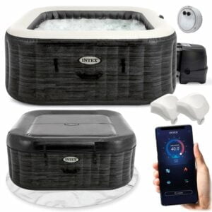 Spa gonflable Intex 4places Ardoise 28450