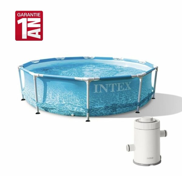 Piscine Intex 28208 Frame Metal ocean 305x76cm avec pompe de filtration – Image 2