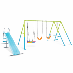 Portique-balançoire couleurs 5 agrès avec toboggan INTEX 44151