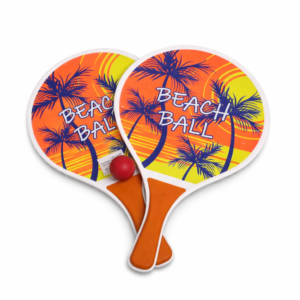 Raquettes de plage BEACH BALL avec balle – Fun garanti 🌴☀️ ORANGÉ