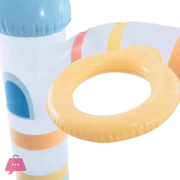 Château aquatique avec licorne et toboggan, arroseur automatique, 196 x 178 x 127 cm, Intex 56148NP – Image 4